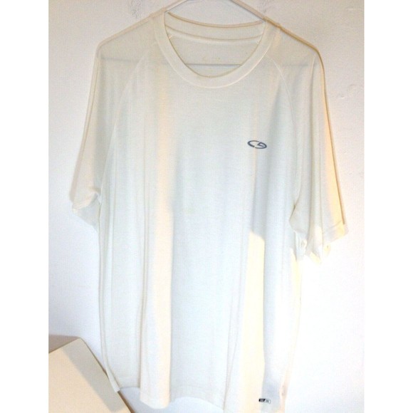 Champion Men's Duo Dry T-Shirt Size Medium Cut Big White Athletic - Picture 1 of 11